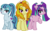 Size: 6500x4085 | Tagged: safe, artist:theshadowstone, adagio dazzle, aria blaze, sonata dusk, earth pony, pony, equestria girls, g4, my little pony equestria girls: rainbow rocks, absurd resolution, earth pony adagio dazzle, earth pony aria blaze, earth pony sonata dusk, equestria girls ponified, female, lidded eyes, mare, ponified, simple background, the dazzlings, transparent background