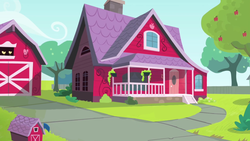 Size: 1024x576 | Tagged: safe, artist:ferrokiva, equestria girls, g4, my little pony equestria girls: rainbow rocks, applejack's house, background, house