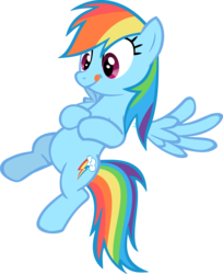 Size: 3784x4648 | Tagged: safe, artist:nimbustheponi, rainbow dash, pegasus, pony, g4, mmmystery on the friendship express, belly, bellyrubs, error, female, flying, licking lips, simple background, smiling, solo, spread wings, tongue out, transparent background, vector