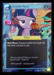 Size: 344x480 | Tagged: safe, enterplay, lyra heartstrings, twilight sparkle, twinkleshine, celestial solstice, g4, my little pony collectible card game, ccg