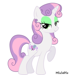 Size: 4000x4309 | Tagged: safe, artist:mixiepie, sweetie belle, pony, unicorn, g4, female, older, older sweetie belle, simple background, solo, transparent background, vector