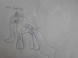 Size: 2048x1536 | Tagged: safe, artist:ponydancer, oc, oc only, oc:star galaxy, solo, traditional art