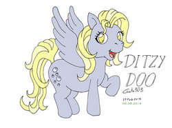 Size: 1000x743 | Tagged: safe, artist:aldo5037, derpy hooves, pegasus, pony, g3, g4, female, g4 to g3, generation leap, mare, solo