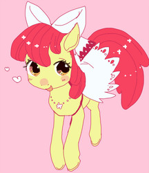 Size: 536x620 | Tagged: safe, artist:pasikon, apple bloom, g4, adorabloom, clothes, cute, dress, female, simple background, solo