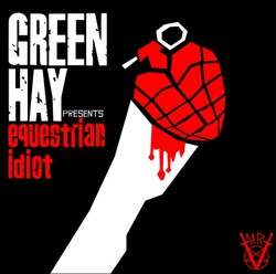 Size: 429x425 | Tagged: safe, album, album cover, american idiot, equestrian idiot, green day, ponified album cover