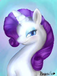 Size: 600x800 | Tagged: safe, artist:karousellia, rarity, g4, female, solo