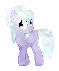 Size: 5000x6026 | Tagged: safe, artist:meteor-spark, cloudchaser, g4, .svg available, absurd resolution, crystallized, female, glowing, raised hoof, shy, simple background, smiling, solo, transparent background, vector