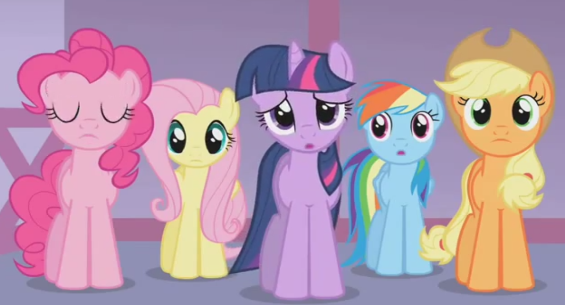 Safe Screencap Applejack Fluttershy Pinkie Pie Rainbow