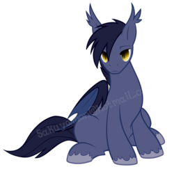 Size: 600x600 | Tagged: safe, artist:sakuyamon, oc, oc only, bat pony, pony, solo