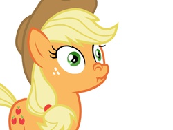 Size: 1024x768 | Tagged: safe, artist:birdivizer, applejack, g4, female, nostril flare, nostrils, scrunchy face, simple background, smelling, sniffing, solo, white background