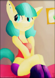 Size: 2480x3507 | Tagged: safe, artist:marysewable, coco pommel, earth pony, anthro, g4, female, high res, solo