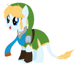 Size: 478x414 | Tagged: safe, artist:iinkydinky, pony, clothes, doll, hyrule warriors, link, ponified, scarf, solo, the legend of zelda