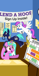 Size: 2000x3867 | Tagged: safe, artist:masem, oc, oc only, oc:blank canvas, oc:hoof beatz, oc:mane event, bronycon, bronycon mascots, cables, high res, hoofevent, vector, walkie talkie, whiteboard