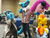 Size: 640x480 | Tagged: safe, artist:atalonthedeer, octavia melody, pinkie pie, rainbow dash, spitfire, oc, oc:pony inspector, bronycon, g4, furry, fursuit, hat, irl, photo, spear, trilby