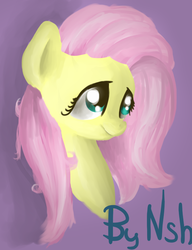 Size: 600x780 | Tagged: safe, artist:sunnyjune2401, fluttershy, g4, bust, female, looking away, looking up, portrait, solo