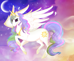 Size: 2405x1968 | Tagged: safe, artist:fluffymonstrosity, princess celestia, g4, female, solo