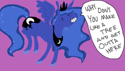 Size: 1024x576 | Tagged: safe, artist:gabbish, princess luna, g4, back to the future, female, movie quote, solo