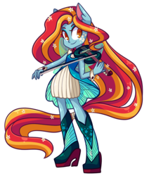 Size: 931x1097 | Tagged: safe, artist:looji, oc, oc only, oc:fable, equestria girls, g4, equestria girls-ified, ponied up, rainbow power, rainbow power-ified, solo