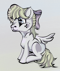 Size: 1089x1298 | Tagged: safe, artist:lulilulilaj, oc, oc only, blank flank, cute, female, filly, solo