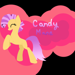 Size: 1000x1000 | Tagged: safe, artist:klayk2783, candy mane, earth pony, pony, g4, eyes closed, female, happy, solo