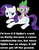 Size: 250x324 | Tagged: safe, artist:porygon2z, rarity, spike, g4, back scratching, bad pun, female, hilarious in hindsight, image macro, male, meme, pun, scratching, ship:sparity, shipping, straight, text