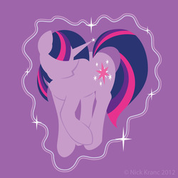 Size: 900x900 | Tagged: safe, artist:cow41087, twilight sparkle, g4, female, magic, solo, telekinesis