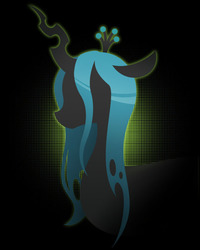 Size: 720x900 | Tagged: safe, artist:cow41087, queen chrysalis, changeling, changeling queen, g4, female, minimalist, solo