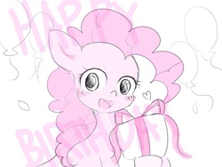 Size: 1024x768 | Tagged: safe, artist:hebibox, pinkie pie, g4, female, present, solo