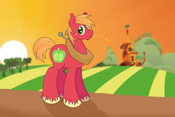 Size: 3240x2160 | Tagged: safe, artist:alexthejones, big macintosh, earth pony, pony, g4, high res, male, solo, stallion