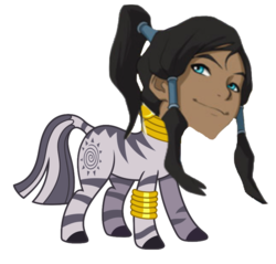 Size: 783x749 | Tagged: safe, zecora, zebra, g4, barely pony related, female, korra, pun, solo, the legend of korra, zekorra