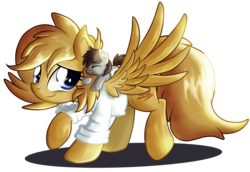 Size: 1950x1342 | Tagged: safe, oc, oc only, oc:professoranna, oc:zeus, pony, baby, baby pony, clothes, cute, diaper, lab coat, mother, mother and son, sleeping