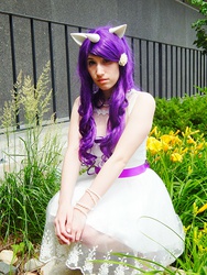 Size: 1937x2582 | Tagged: safe, artist:nyahproductions, rarity, human, g4, cosplay, irl, irl human, photo