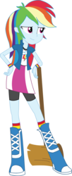 Size: 718x1759 | Tagged: safe, artist:sketchmcreations, rainbow dash, equestria girls, g4, my little pony equestria girls: rainbow rocks, perfect day for fun, boots, clothes, female, hand on hip, inkscape, simple background, skirt, smug, smugface, solo, transparent background, vector
