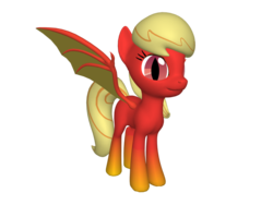 Size: 1024x768 | Tagged: safe, artist:melodysartist, oc, oc only, oc:caramel apple, 3d, adoptable, solo