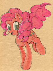 Size: 700x941 | Tagged: safe, artist:maytee, pinkie pie, g4, female, solo, traditional art