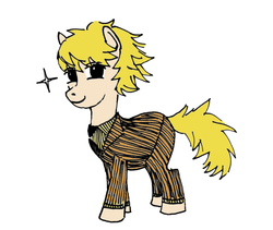 Size: 1045x881 | Tagged: safe, artist:serumx, pony, hunter x hunter, pariston hill, ponified, solo, sparkles