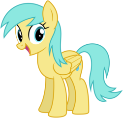 Size: 2243x2149 | Tagged: safe, artist:bluemeganium, sunshower raindrops, pegasus, pony, g4, leap of faith, cute, female, happy, high res, looking at you, mare, simple background, solo, transparent background, vector