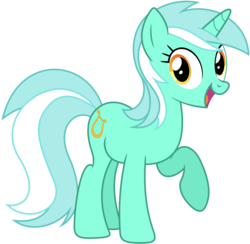 Size: 2592x2532 | Tagged: safe, artist:bluemeganium, lyra heartstrings, pony, unicorn, g4, cute, female, happy, high res, looking at you, raised hoof, simple background, smiling, solo, transparent background, vector