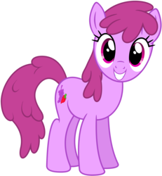 Size: 2037x2200 | Tagged: safe, artist:bluemeganium, berry punch, berryshine, earth pony, pony, g4, berrybetes, cute, female, happy, high res, looking at you, simple background, solo, transparent background, vector