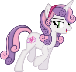 Size: 3197x3000 | Tagged: dead source, safe, artist:theshadowstone, sweetie belle, pony, unicorn, equestria girls, g4, equestria girls ponified, female, high res, mare, older, older sweetie belle, ponified, ponified humanized pony, simple background, solo, transparent background, vector