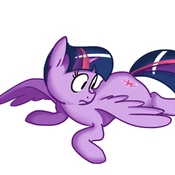 Size: 500x500 | Tagged: safe, artist:hajuya, twilight sparkle, alicorn, pony, g4, female, flying, mare, simple background, solo, twilight sparkle (alicorn)