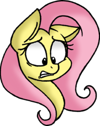 Size: 752x941 | Tagged: safe, artist:strangiesleepy, fluttershy, g4, female, portrait, simple background, solo