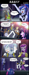 Size: 800x2020 | Tagged: safe, artist:uotapo, idw, 8-bit (g4), alumnus shining armor, dean cadance, fiddlesticks, gaffer, gizmo, octavia melody, princess cadance, princess luna, shining armor, twilight sparkle, vice principal luna, human, equestria girls, g4, adam ant, apple family member, boy george, comic, danny elfman, devo, drums, energy dome, equestria girls-ified, keyboard, keytar, little girls, microphone, musical instrument, oingo boingo, song reference, stage, the mystic knights of the electric stable, xylophone