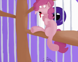 Size: 3000x2377 | Tagged: safe, artist:zeeponi, pinkie pie, twilight sparkle, g4, high res, surreal, wat