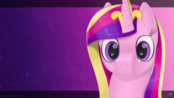 Size: 2560x1440 | Tagged: safe, artist:misterjuly, princess cadance, alicorn, pony, g4, bust, female, mare, solo