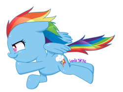 Size: 683x511 | Tagged: safe, artist:lexieskye, part of a set, rainbow dash, g4, chibi, cute, female, simple background, solo, transparent background