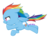 Size: 683x511 | Tagged: safe, artist:lexieskye, part of a set, rainbow dash, g4, chibi, cute, female, simple background, solo, transparent background