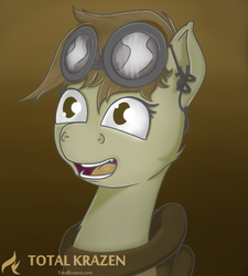 Size: 540x599 | Tagged: safe, artist:allyster-black, oc, oc only, oc:goldentale, fallout equestria, brown, clothes, cute, earpiece, fallout, female, furry, goggles, shading, solo