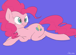 Size: 700x512 | Tagged: safe, artist:hajuya, pinkie pie, g4, female, simple background, solo