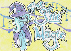 Size: 1280x912 | Tagged: safe, artist:shabbyponies, trixie, pony, unicorn, g4, female, mare, solo, traditional art